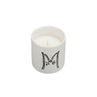 Ceramic Monogram Candle 4 Ounce - M