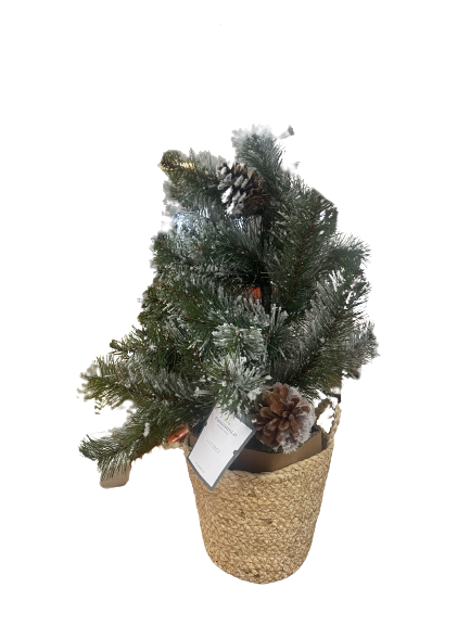 Threshold Snow Covered Faux Potted Tree