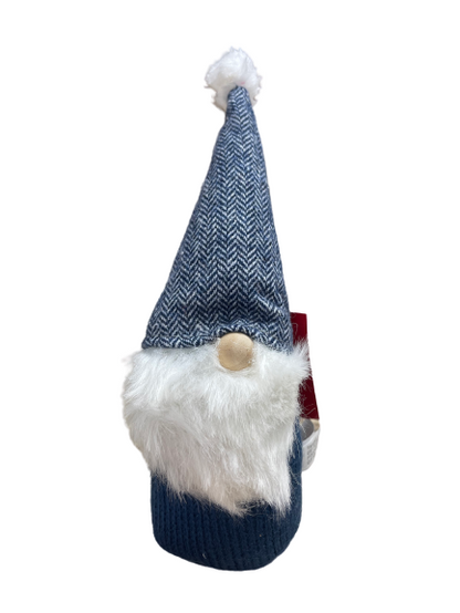 Mini Gray Knitted Navy Gnome