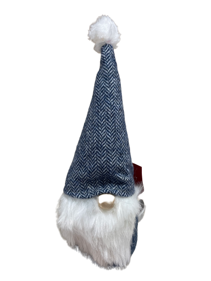 Mini Gray Knitted Navy Gnome