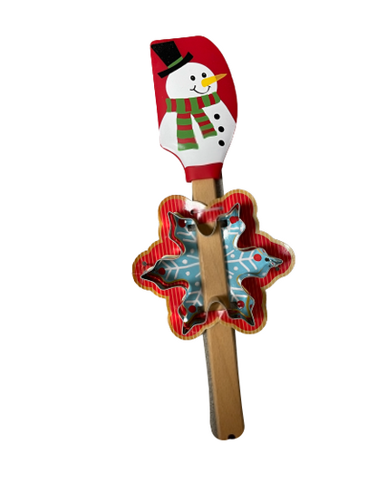 Christmas Spatula with Cookie Cut