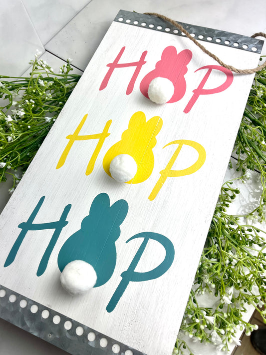 15.75 Inch Wooden Easter Hanging Sign 3 Styles