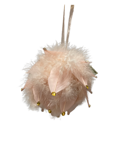 Feather Jewel Ball Ornament