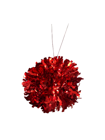 Sparkle Tinsel Ball Ornament
