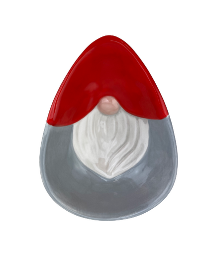 Ceramic Gnome Bowl with Spreader - 2 Assorted