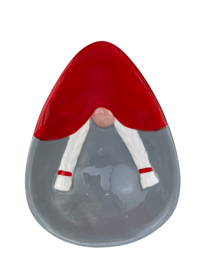 Ceramic Gnome Bowl with Spreader - 2 Assorted