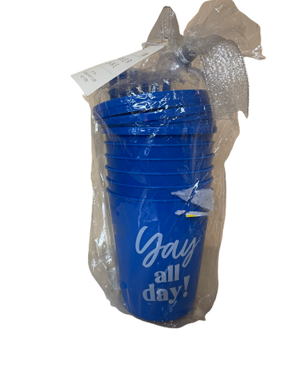 Parker Lane 'Yall All Day' Blue Reusable Party Cups