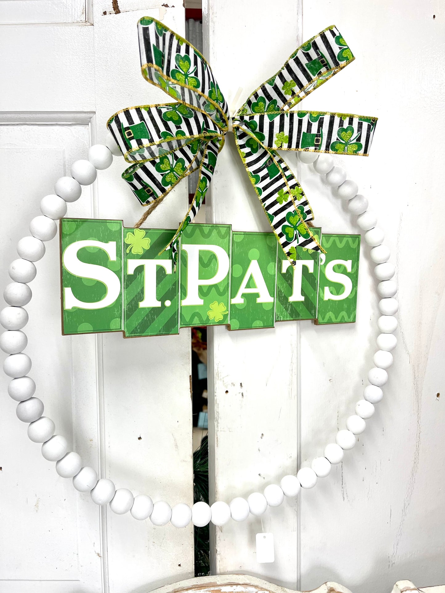 St. Pat's Day Block Wood Sign