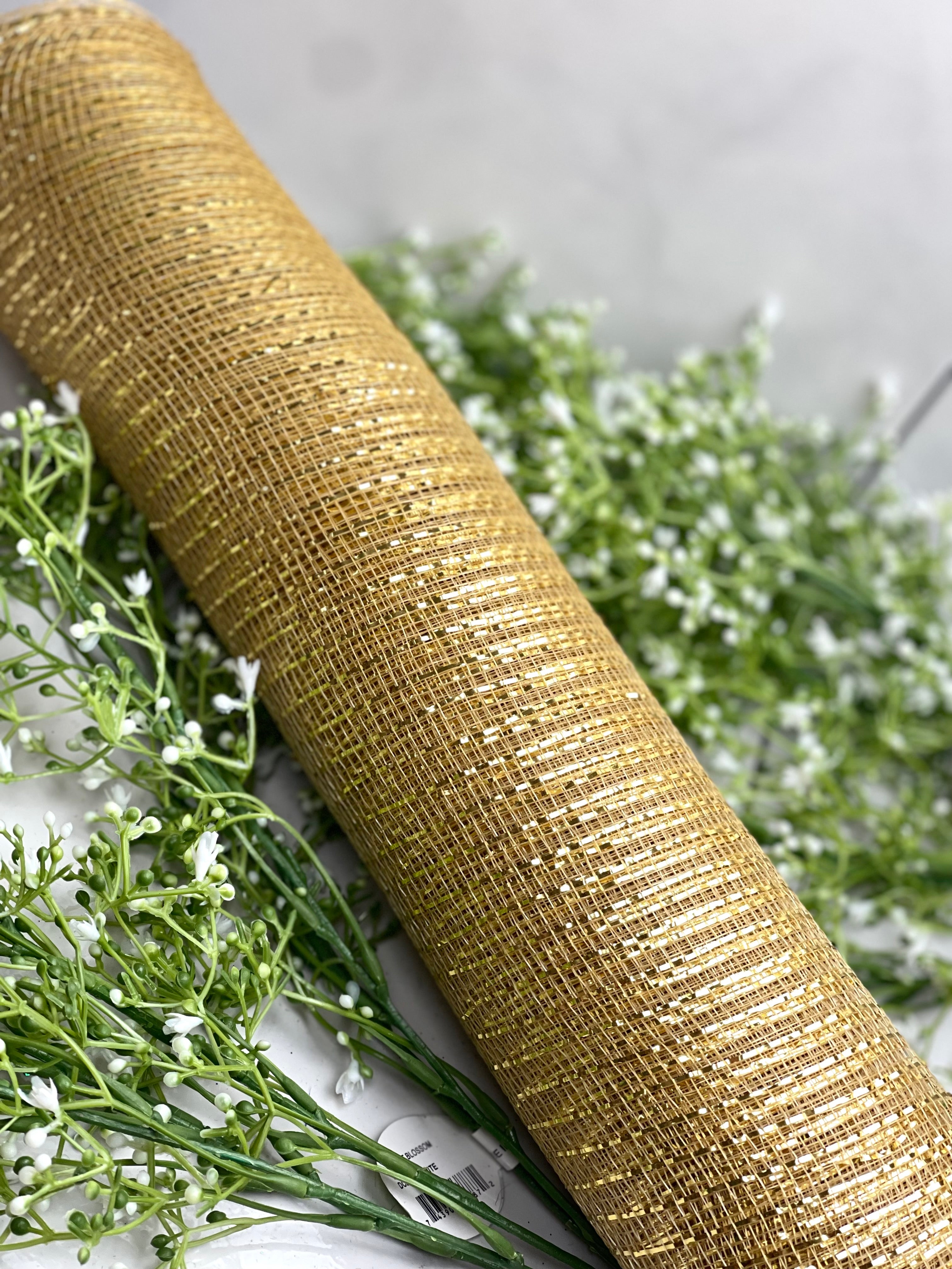 21 Inch by 10 Yard Metallic Gold Mesh – TMIGifts