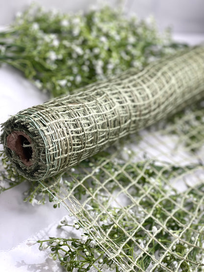 20 Inch by 6 Yards Designer Netting Botanical Moss