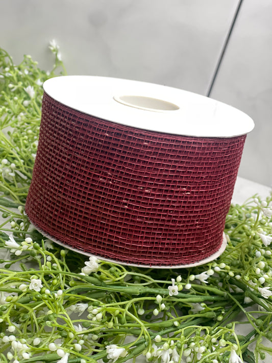 3 Inch by 20 Yards Designer Netting Glamour Burgundy