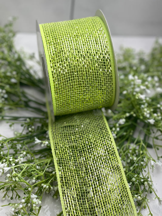 3 Inch by 20 Yards Designer Netting Apple With Lime Glamour