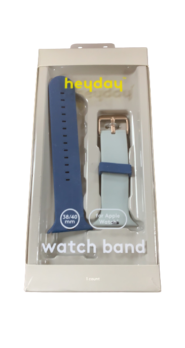 Powder Blue/White Two Coloured Faux Leather Strap with buckle Apple Watch  40MM 41MM Series 4 5 6 7 8 9 SE SE 2 Gen - Starelabs® India