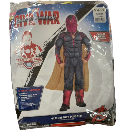 Vison Boy Muscle Captain America Costume