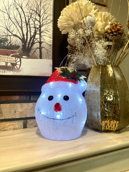 Snowman Light Up Christmas Globe Decor