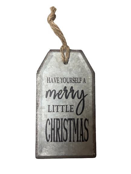 Metal Ornament Quote Tag 4 Styles