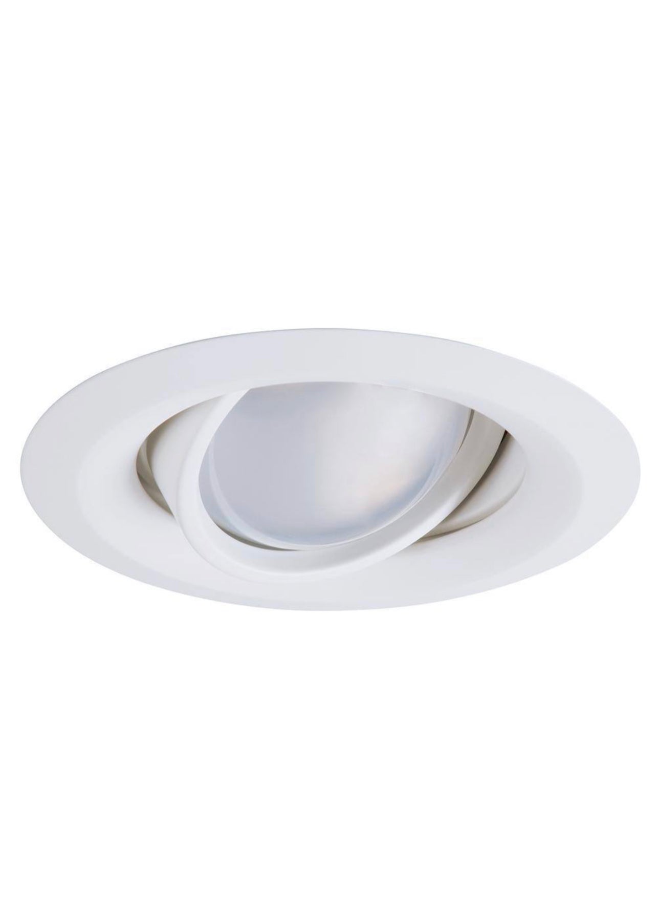 Halo E26 Series 5 in. White Recessed Ceiling Light Self Flanged Adjustable Gimbal with 25 Degree Tilt