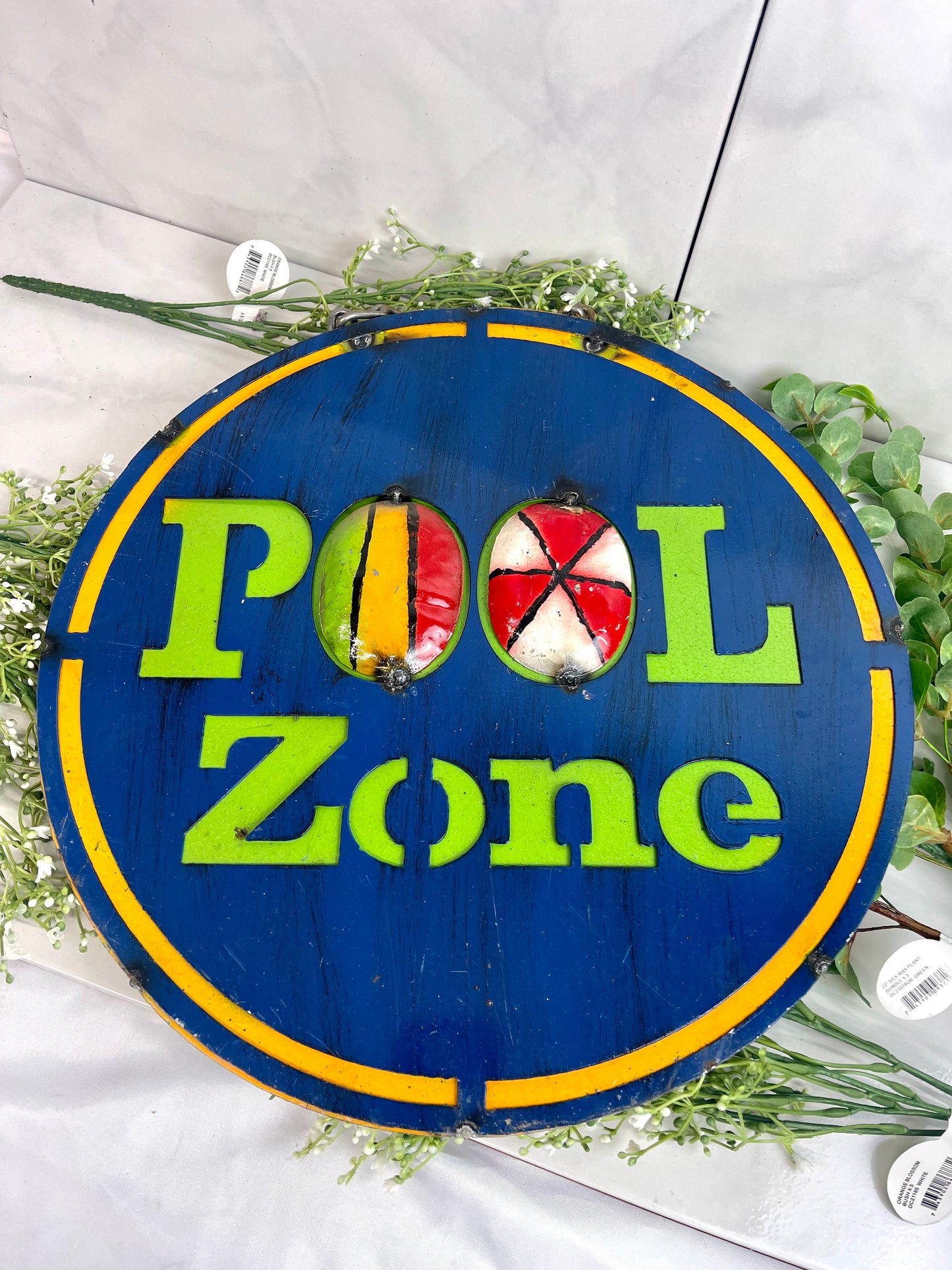 Pool Zone Metal Hanging Sign