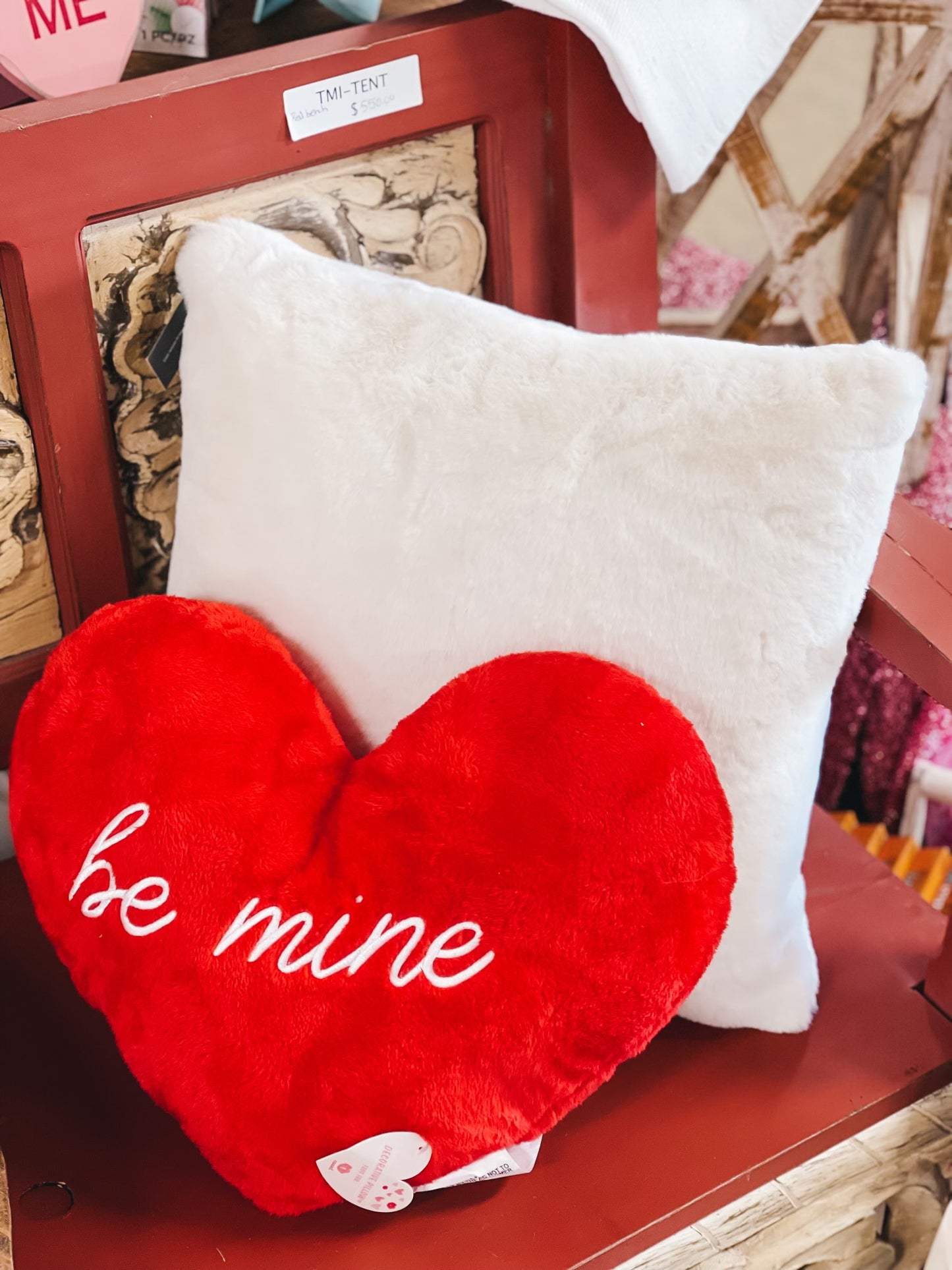 Red Heart Decorative Pillow