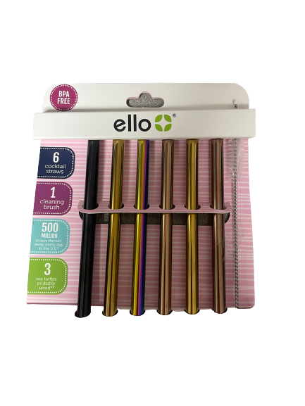 Ello Cocktail Metal Straws