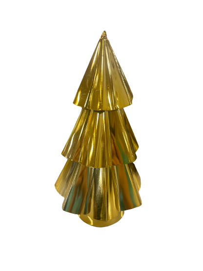 Large Gold Metal Star Shaped Christmas Tree