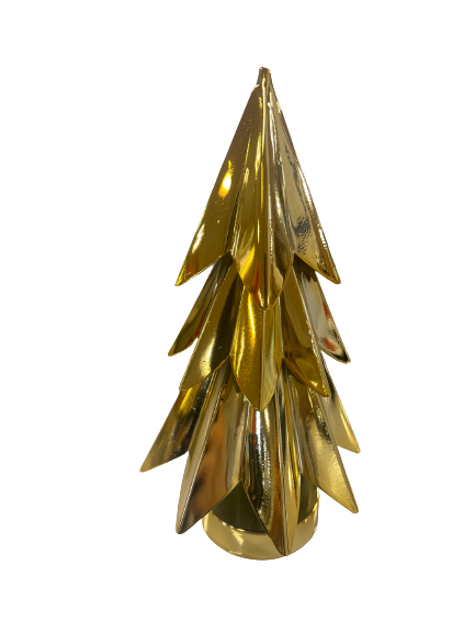 Large Gold Metal Pointed Tree