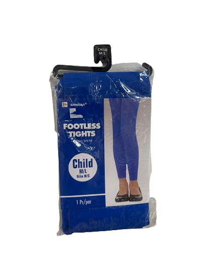 Child Blue Footless Tights