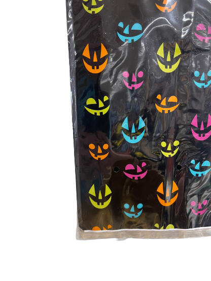Halloween Rainbow Pumpkin Face Treat Bags