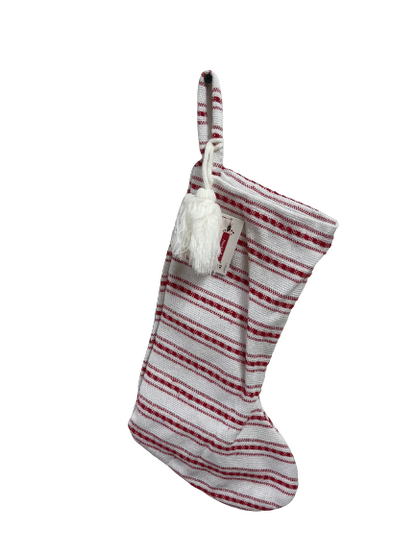 Red And White Striped Stocking