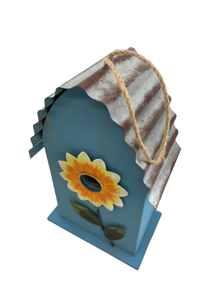 Hanging Wood Bird House Two Colors