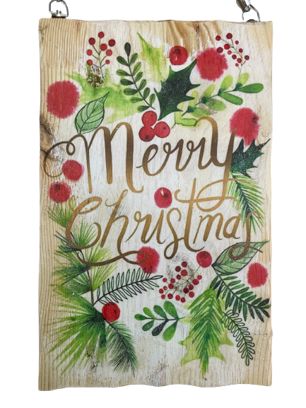 11 Inch Merry Christmas Sign Ornament