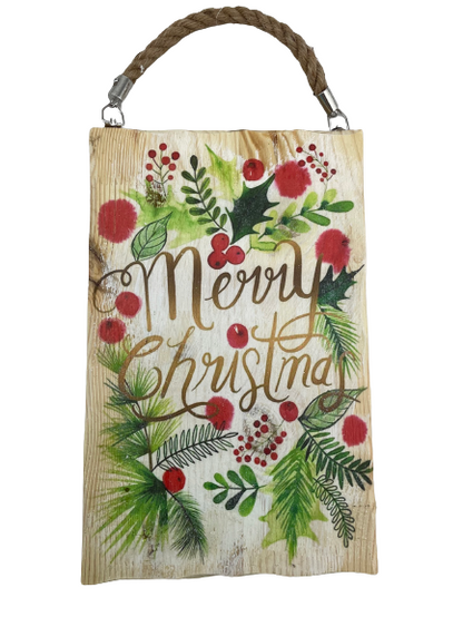11 Inch Merry Christmas Sign Ornament
