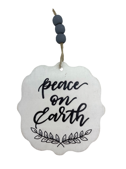 Peace on Earth with Beads Ornament