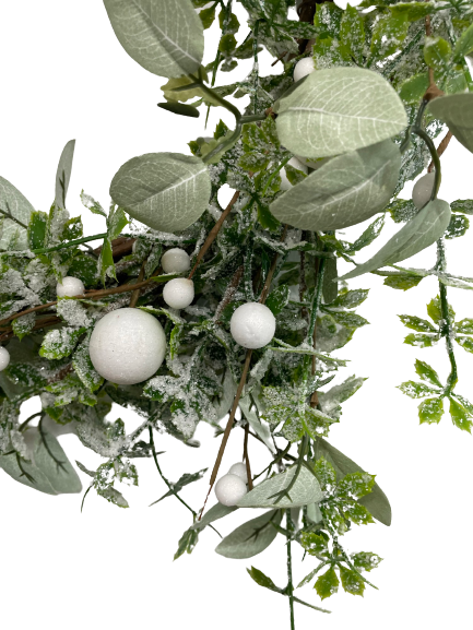 Floral Eucalyptus / White Berry Wreath