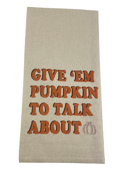 Pumpkin To Talk About Hand Towel