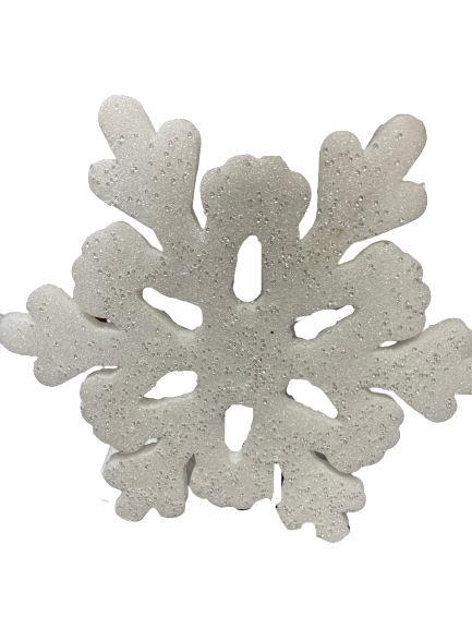 Glitter Sequin Foam Snowflake Ornament