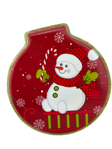 Metal Jolly Snowman Ornament Wall Hang Two Styles