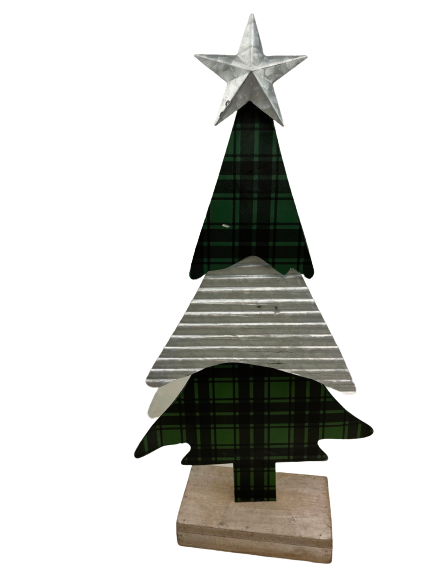 Plaid Christmas Tree - 2 Assorted