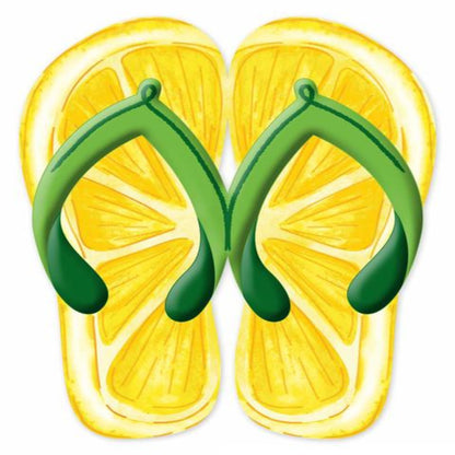 Lemon Slice Flip Flop Sign
