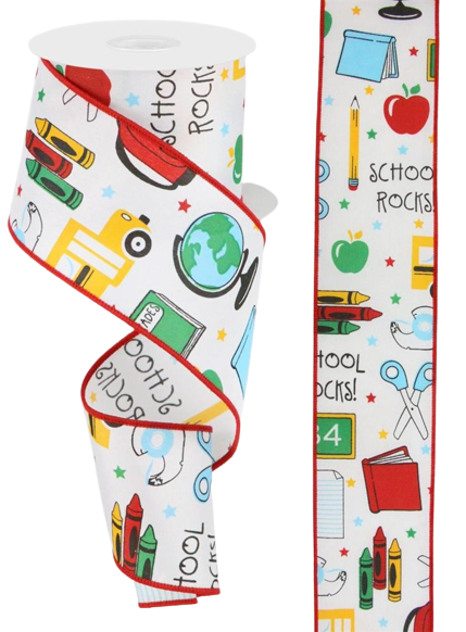 2.5 Inch School Rocks Ribbon