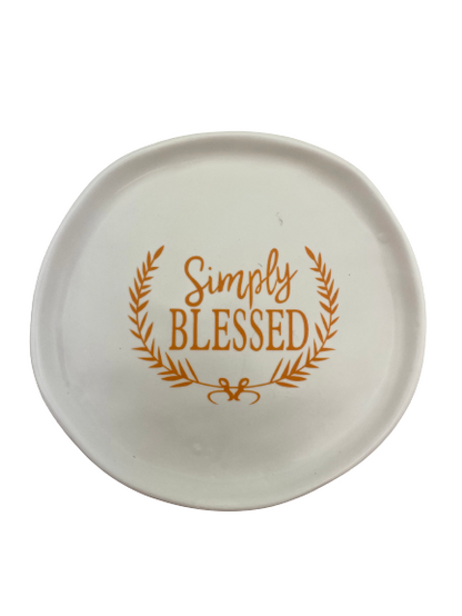 Fall And Blessed Plate Two Assorted Styles