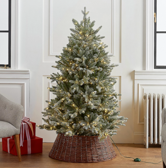 Santa's Best 5' Alberta Spruce Starry Light Christmas Tree (NO REMOTE)