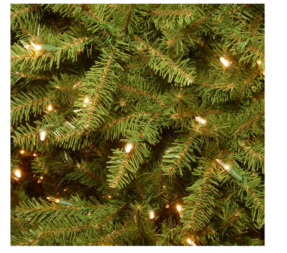 National Tree Company 6 Foot Dunhill Fir Artificial Christmas Tree with Clear Lights