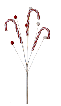 Christmas Candy Cane Pick  2 Styles