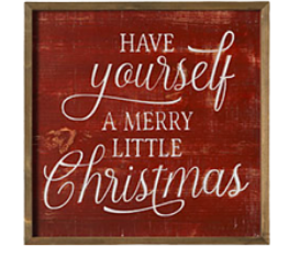 Wooden Engraved Christmas Wall Sign 3 Styles