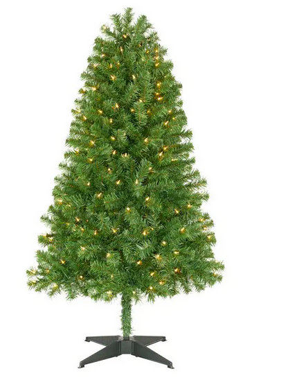 Home Accents Holiday 5 Foot Woodtrail Norway Spruce Pre-Lit Tree