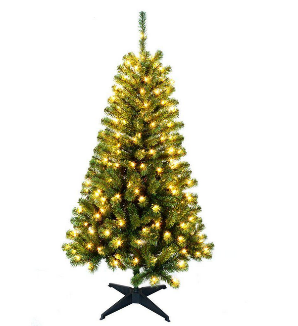 Home Accents Holiday 5 Foot Woodtrail Norway Spruce Pre-Lit Tree