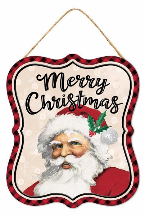 Vintage Merry Christmas Metal Sign 2 Styles