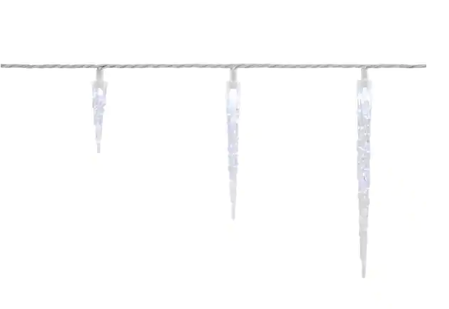 Home Accents Holiday 25 Cool White LED Icicle Lights