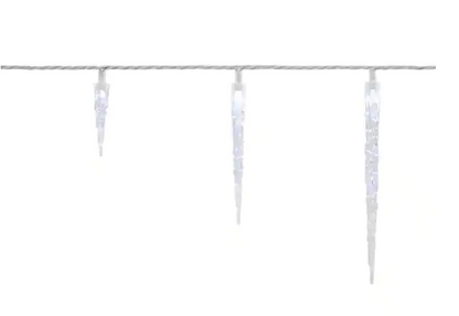 Home Accents Holiday 25 Cool White LED Icicle Lights